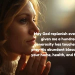 short prayer messages for someone that gave you money